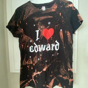 Custom bleach tie dye graphic t shirt Twilight